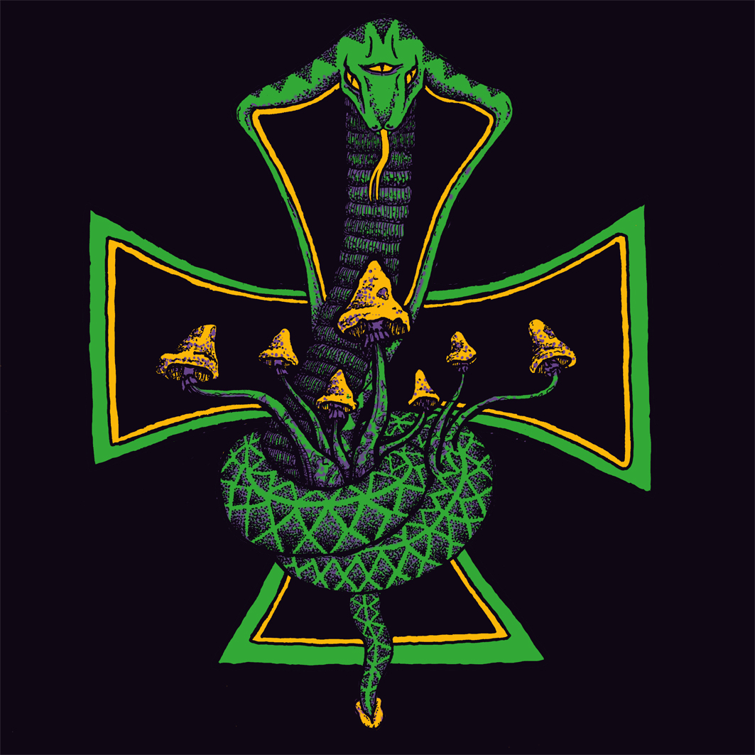 Square crop associated with Serpenta-period artwork (serpent motif)